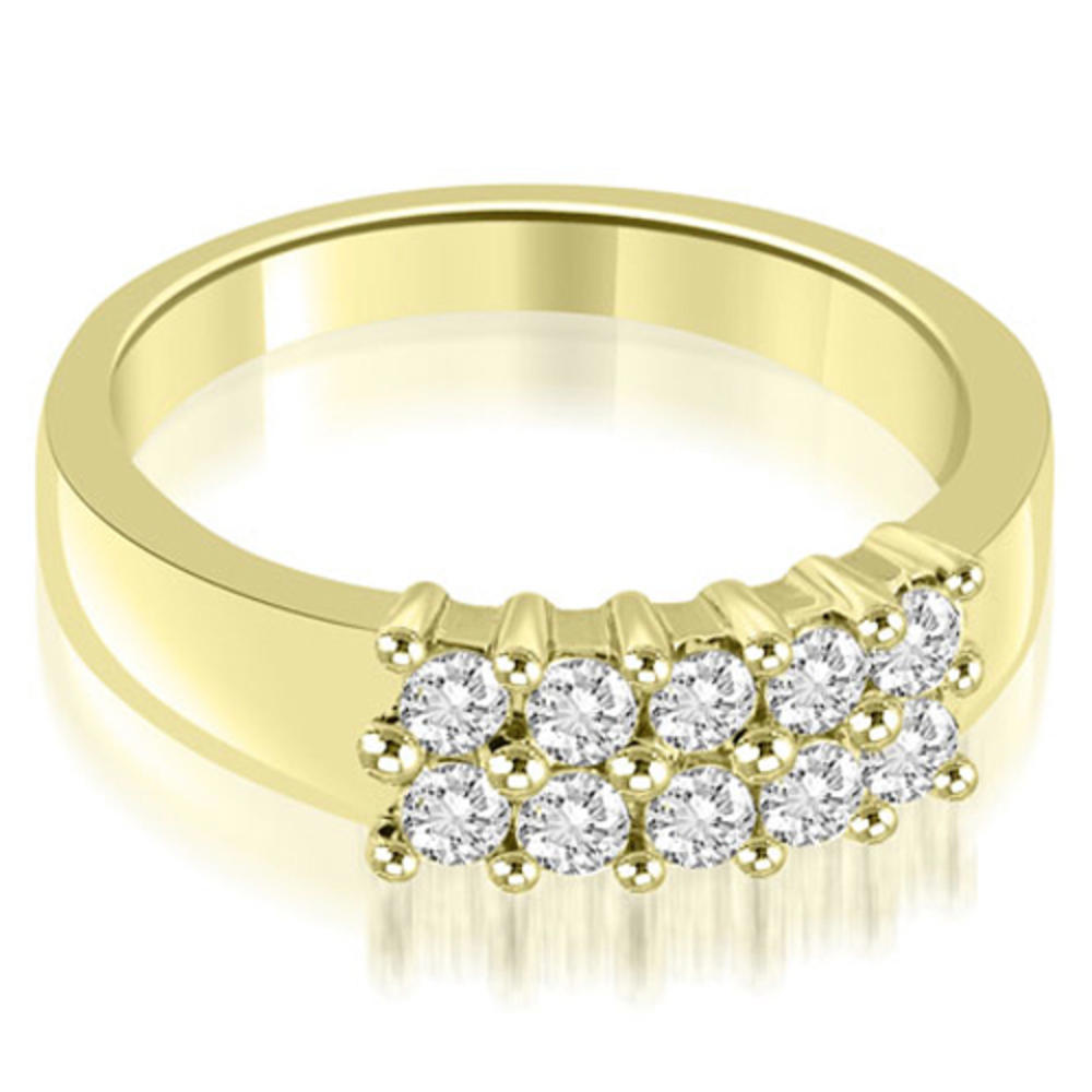 0.50 Cttw Round Cut 18K Yellow Gold Diamond Wedding Ring