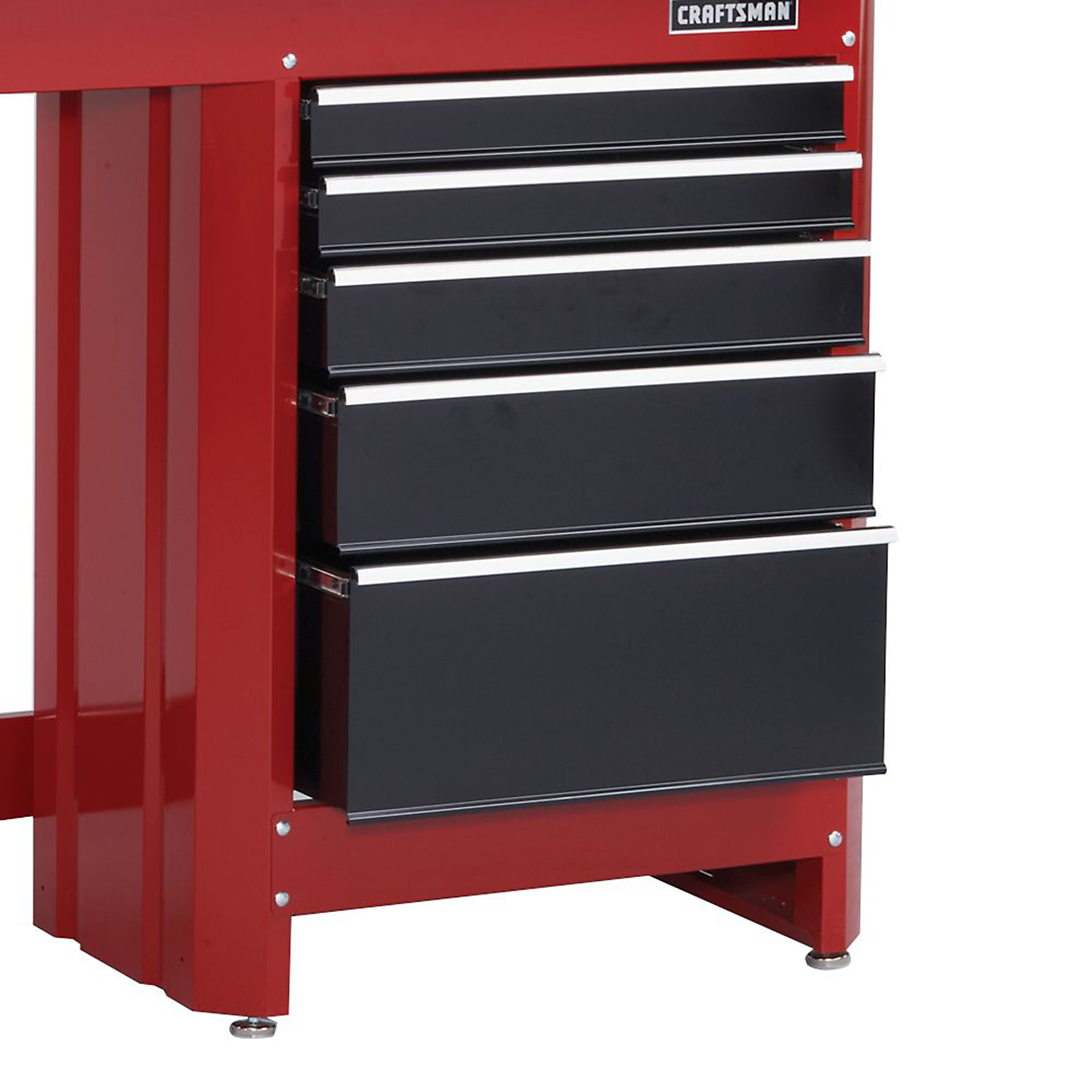 Craftsman 5-Drawer Workbench Module - Red\/Black