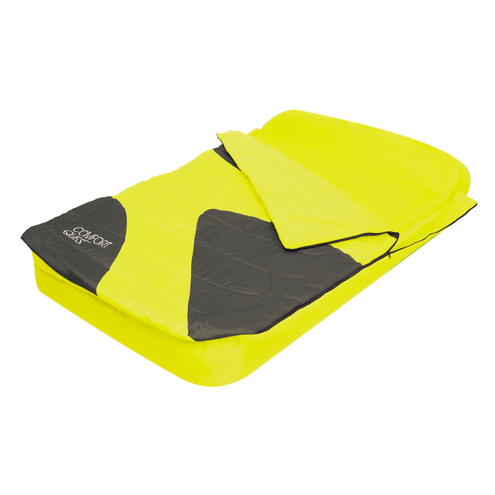 UPC 821808100095 product image for Aslepa Double Airbed - Yellow | upcitemdb.com
