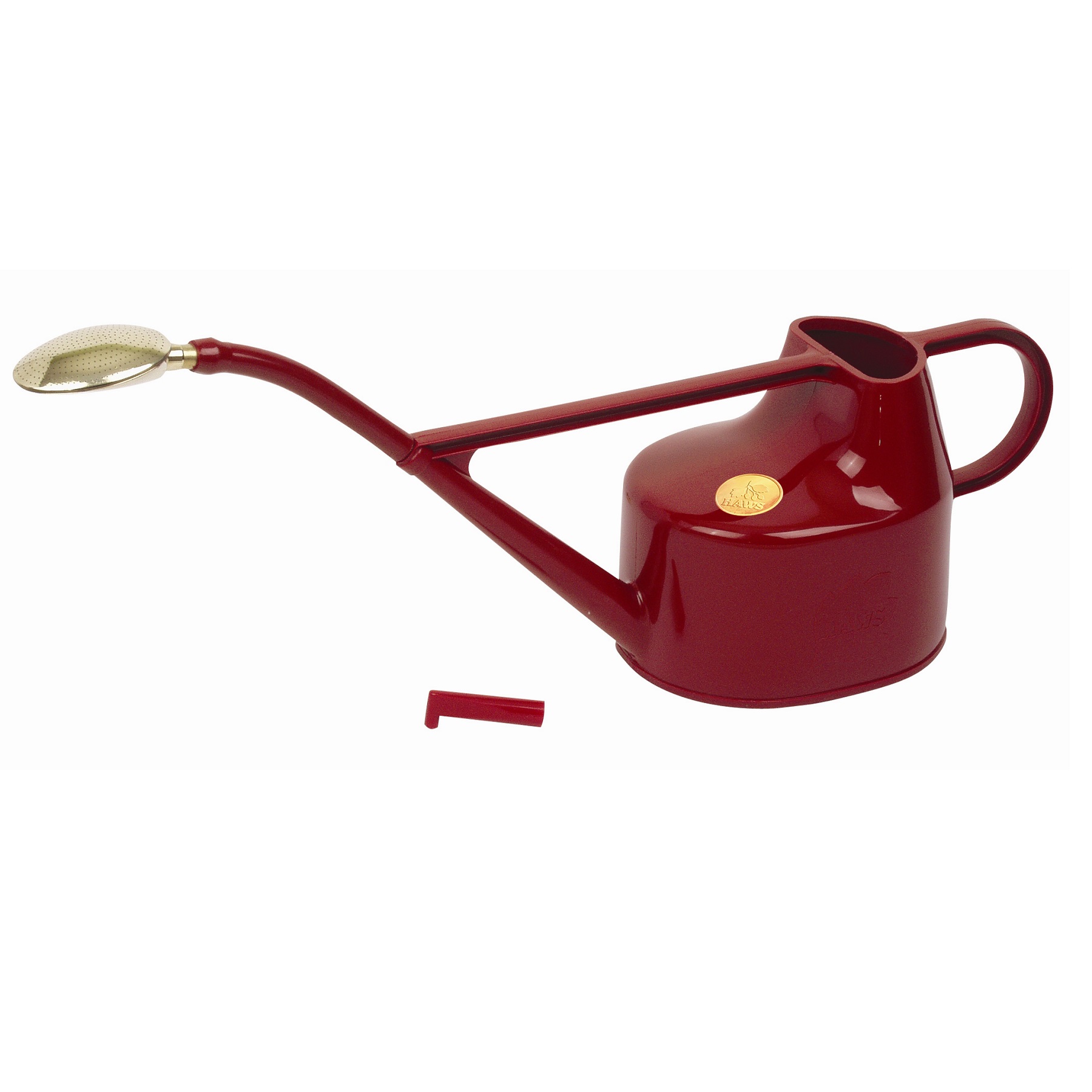 Deluxe 1.3 gallon Outdoor Red Plastic Watering Can