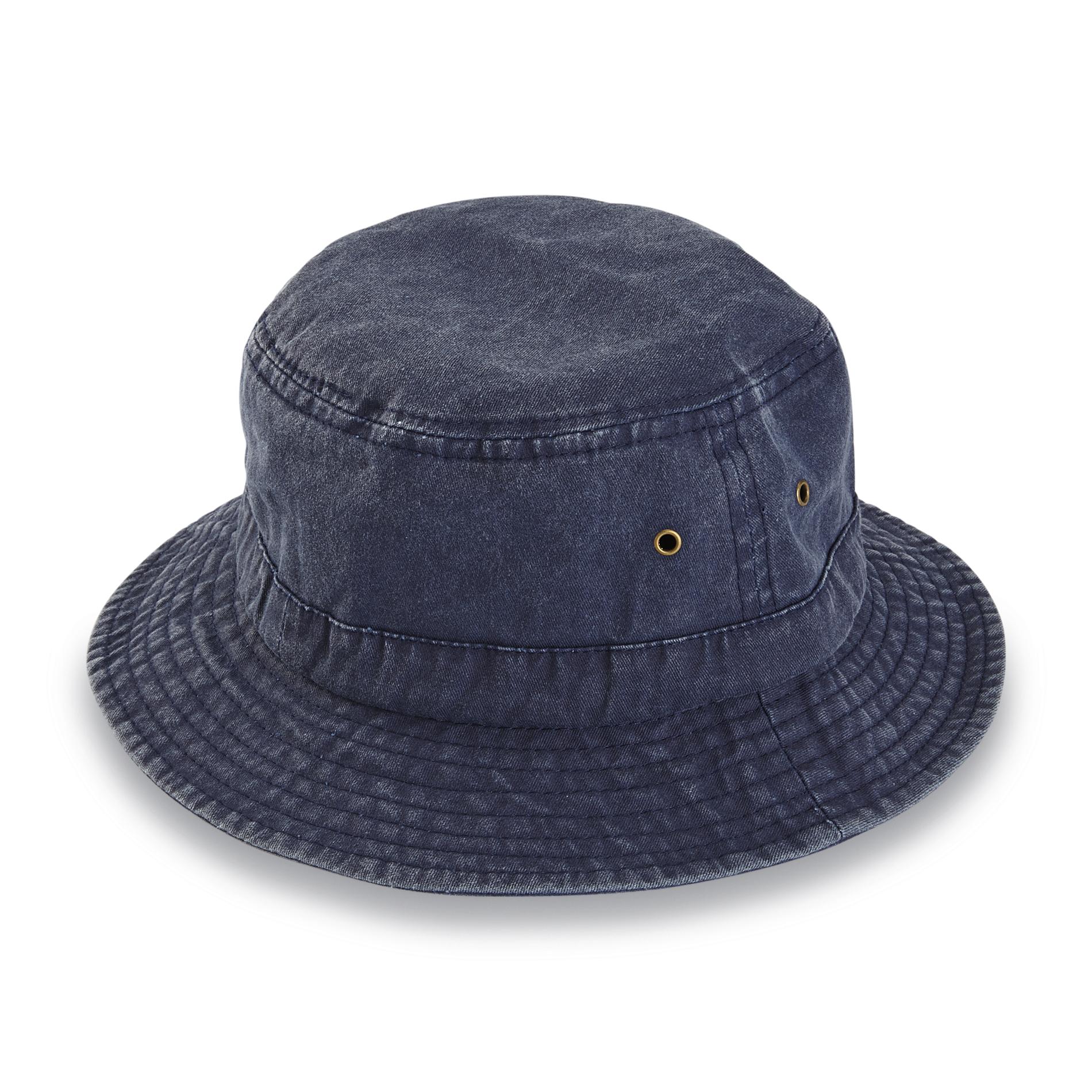Men's Washed Denim Bucket Hat - Clothing, Shoes & Jewelry - Bags