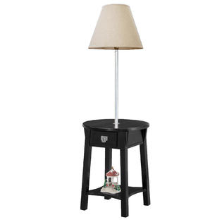 Leick Mission Chairside Solid Wood Lamp Table - Medium Oak ...