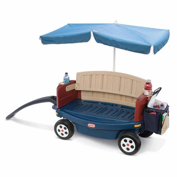 Little Tikes Deluxe Ride & Relax Wagon with Umbrella Toys & Games