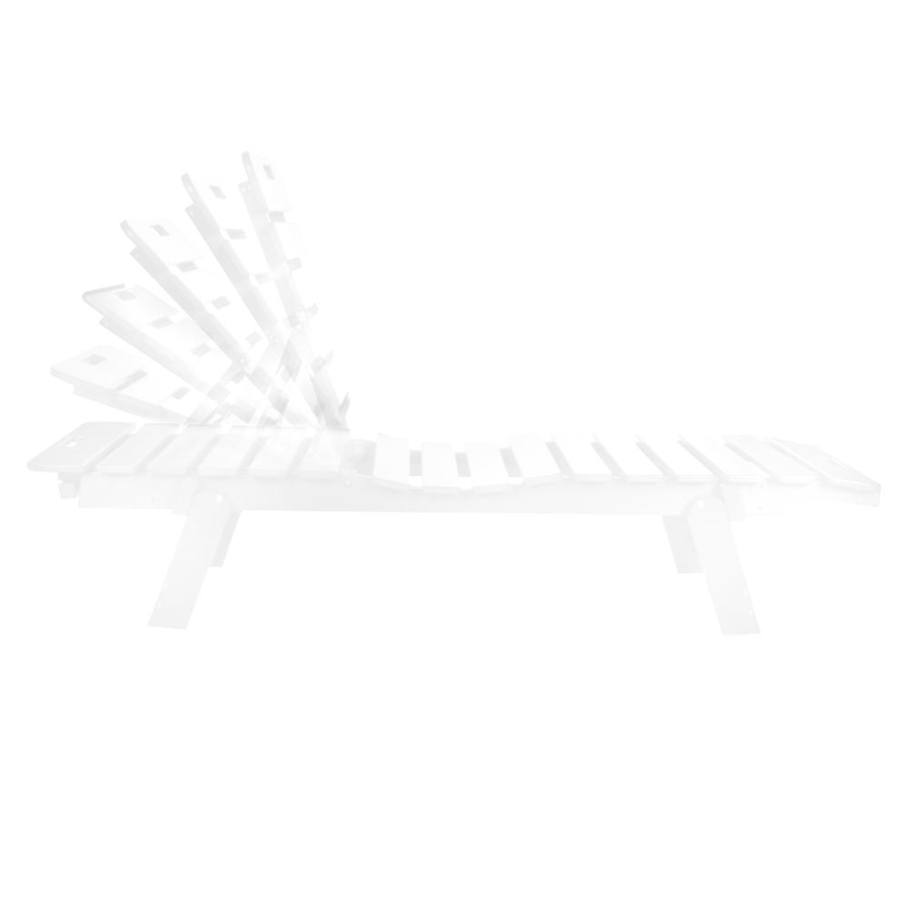 Caf&#233; Chaise Lounge, White