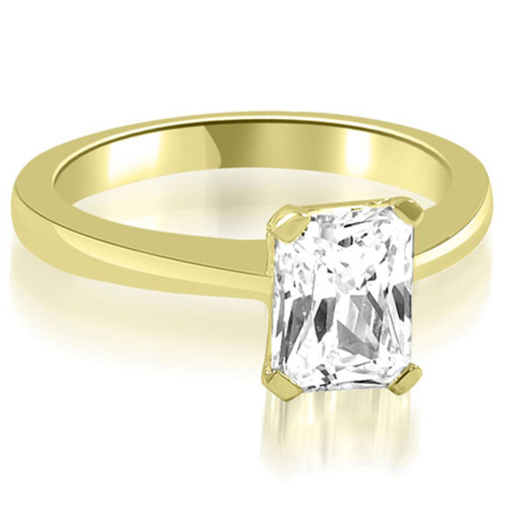 0.45 Ct Emerald Cut 14K Yellow Gold Diamond Engagement Ring