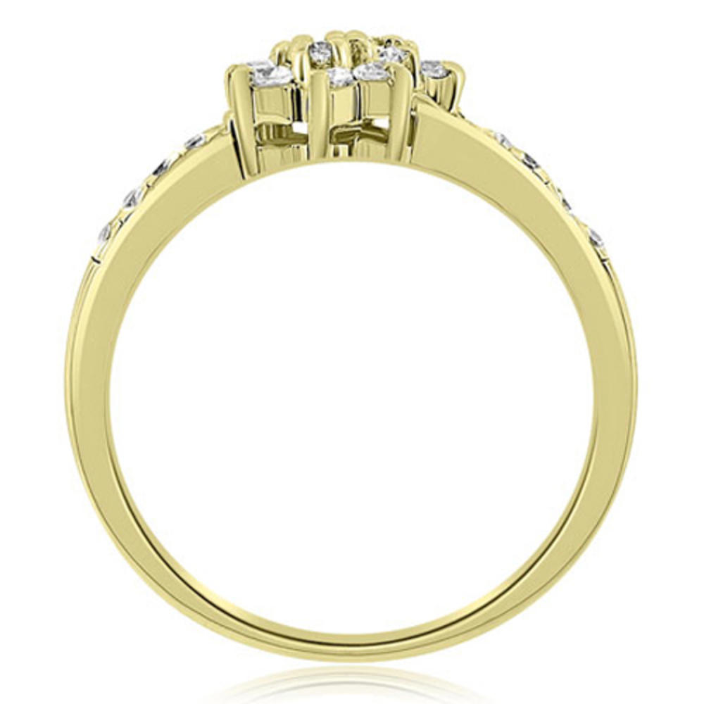 0.60 Cttw Round Cut 18K Yellow Gold Diamond Ring