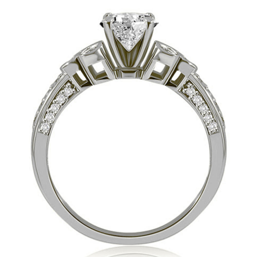 14K White Gold 0.77 cttw. Round Cut Diamond Engagement Ring (I1, H-I)