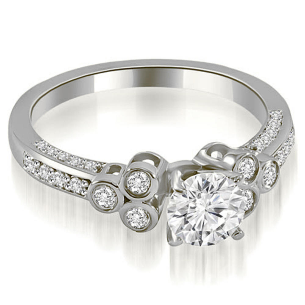 14K White Gold 0.77 cttw. Round Cut Diamond Engagement Ring (I1, H-I)