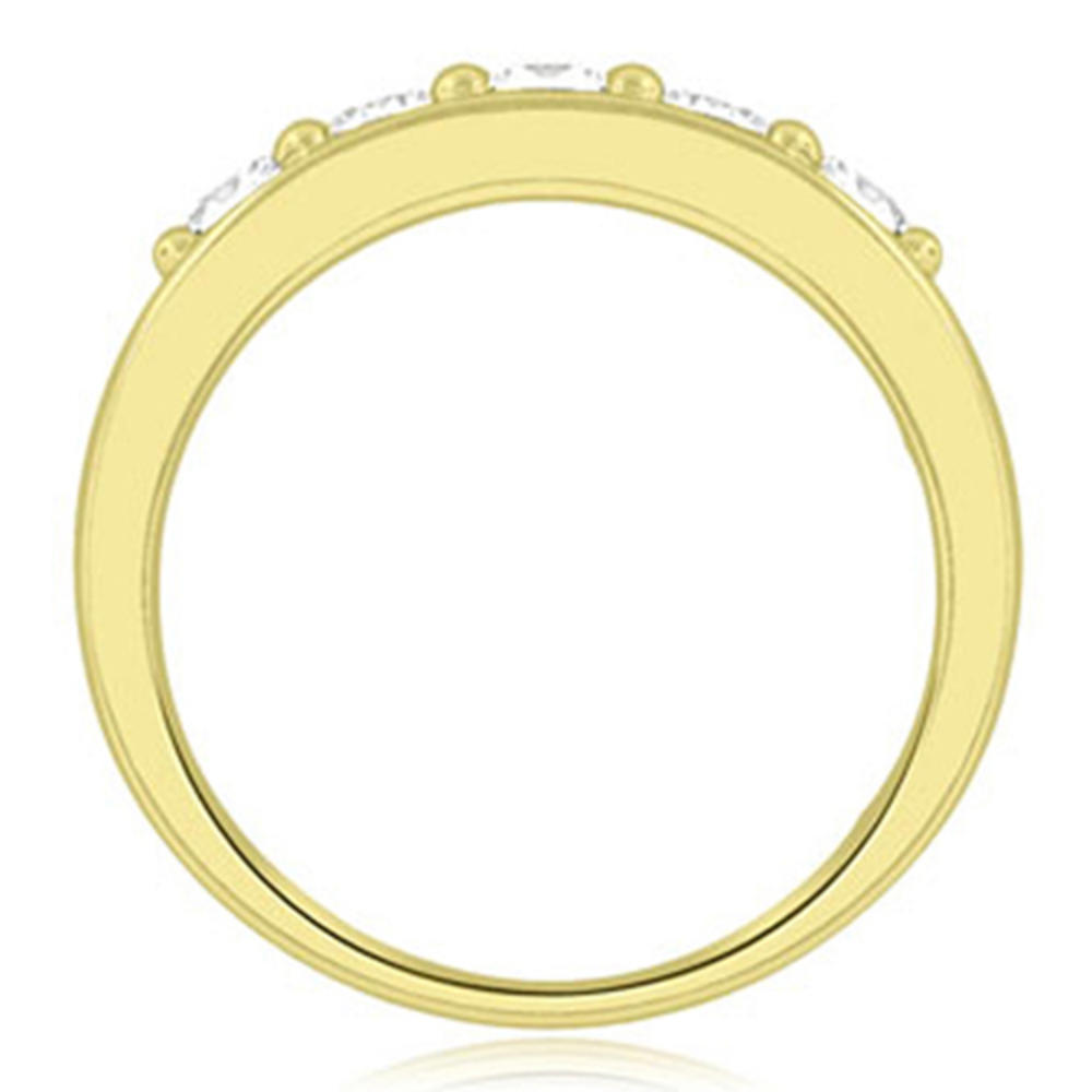 0.60 Cttw Round-Cut 14K Yellow Gold Diamond Wedding Band