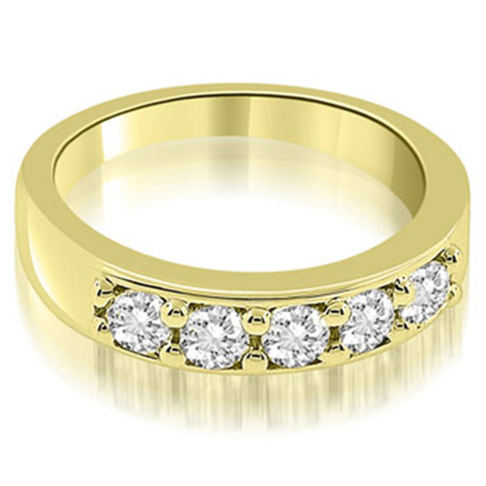 0.60 Cttw Round-Cut 14K Yellow Gold Diamond Wedding Band