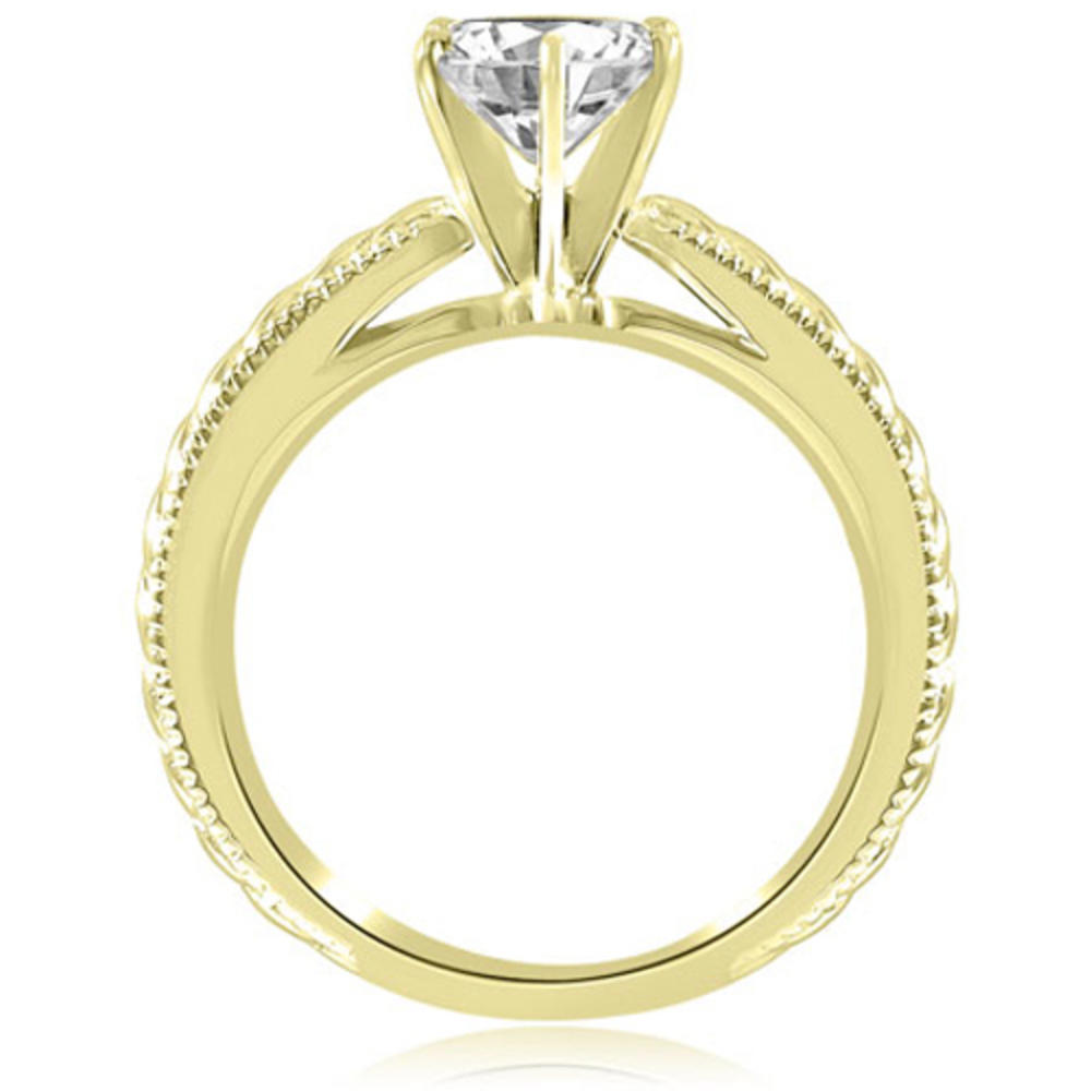 0.35 Cttw Round Cut 18K Yellow Gold Engagement Ring