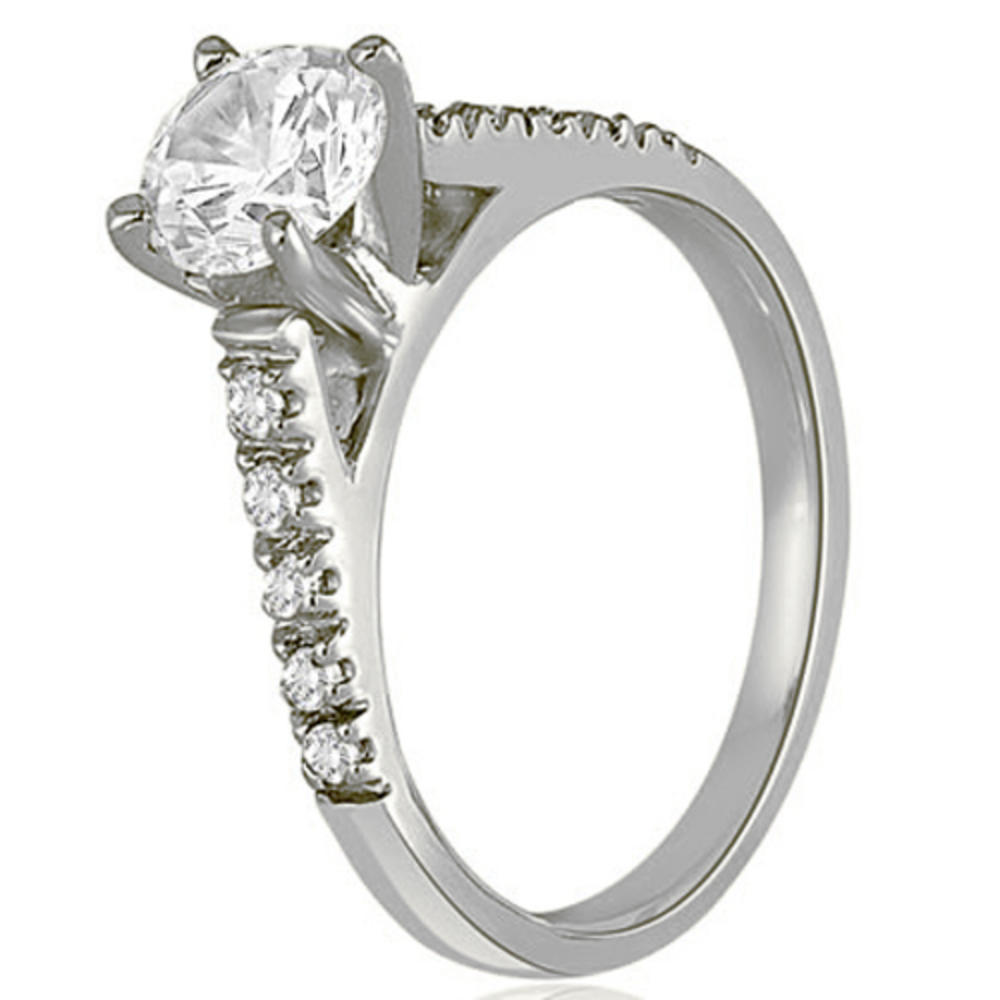 0.50 Cttw Round-Cut 14K White Gold Diamond Engagement Ring