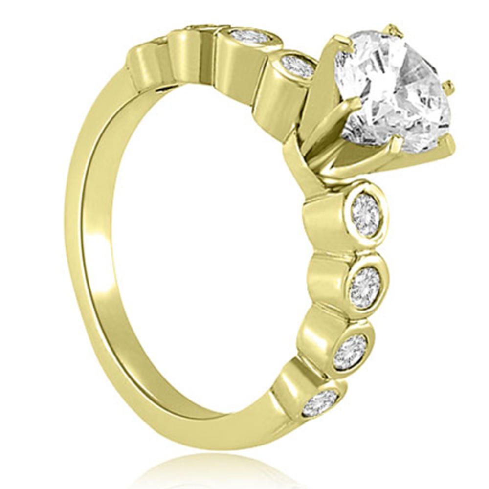 0.65 cttw Round Cut 14k Yellow Gold Diamond Engagement Ring
