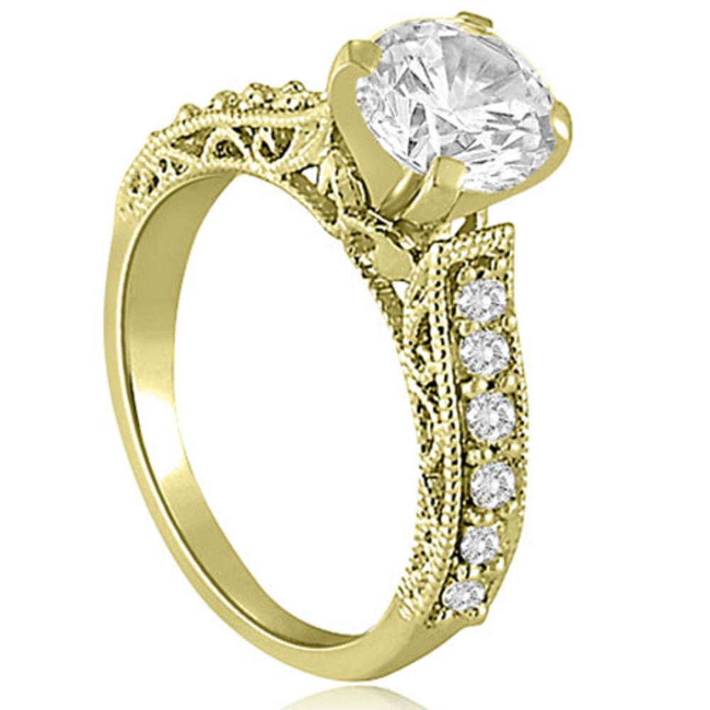 0.70 cttw Round-Cut 14k Yellow Gold Diamond Engagement Ring
