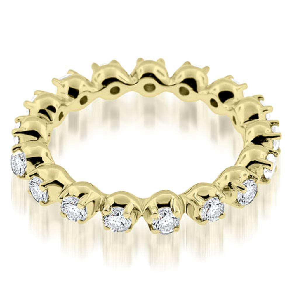 0.85 Cttw Round Cut 14K Yellow Gold Diamond Ring
