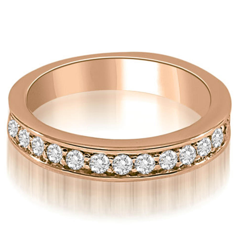 0.75 cttw Round Cut 14k Rose Gold Diamond Wedding Ring