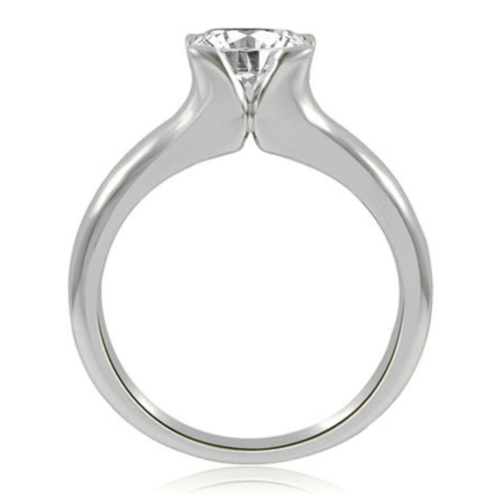 14K White Gold 0.45 cttw. Thick Split Shank Round Diamond Engagement Ring (I1, H-I)