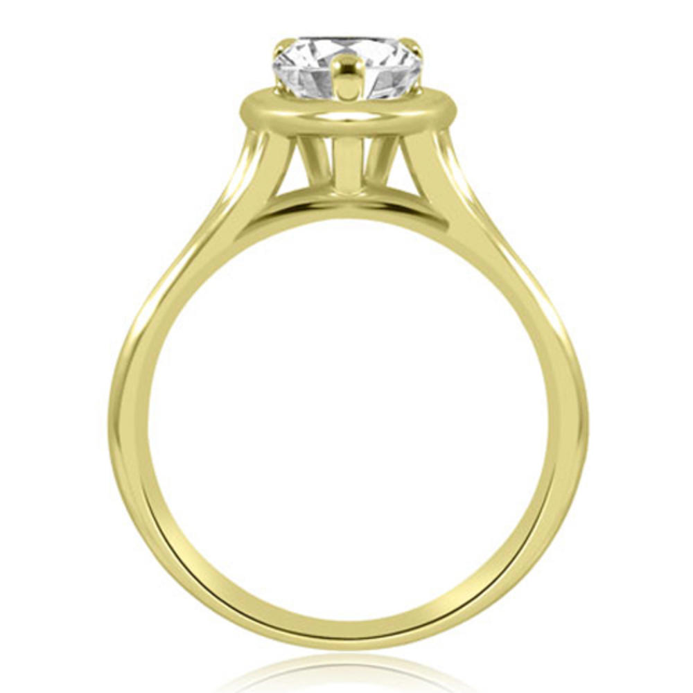 0.45 Cttw Pear Cut 14K Yellow Gold Diamond Engagement Rind