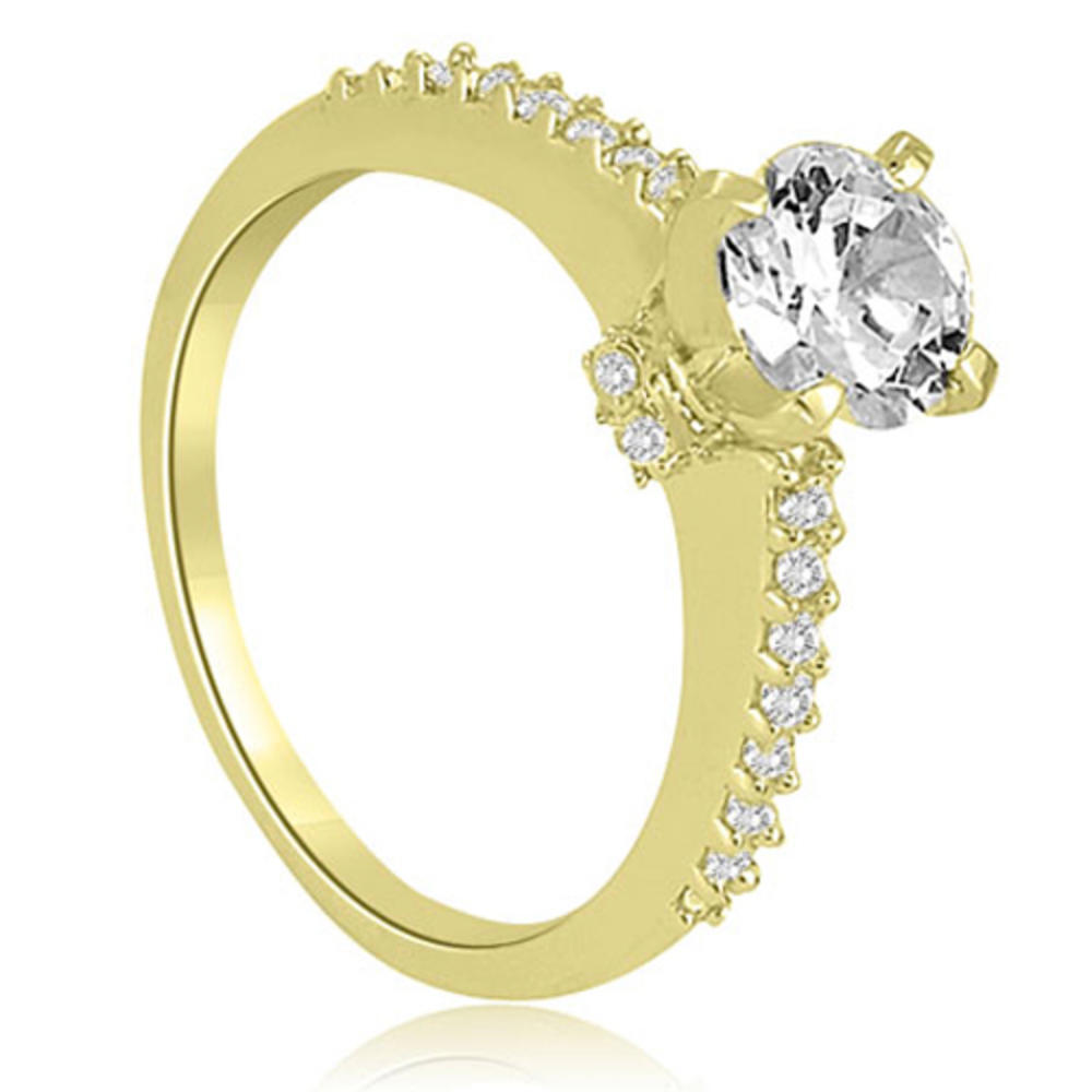 14K Yellow Gold 0.65 cttw. Round Cut Diamond Engagement Ring (I1, H-I)