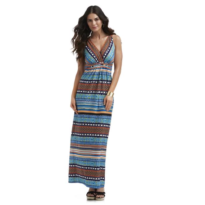 Metaphor Women's Maxi Dress - Striped