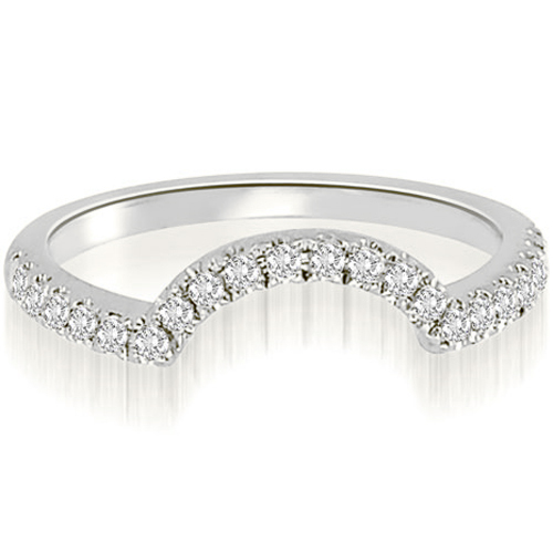 0.20 Cttw. Round Cut Platinum Diamond Wedding Ring