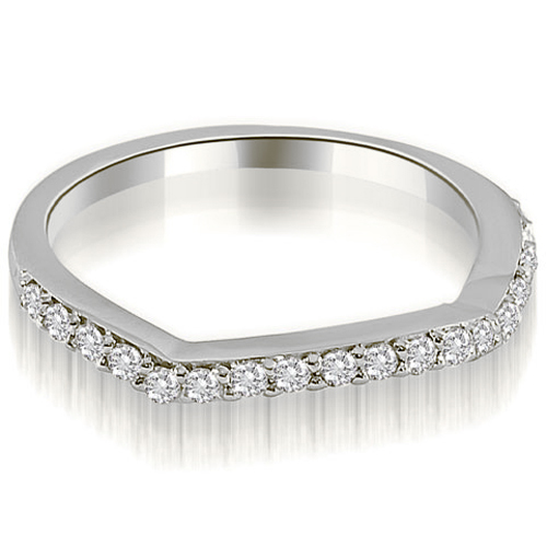 0.25 Cttw Round Cut Platinum Diamond Wedding Ring