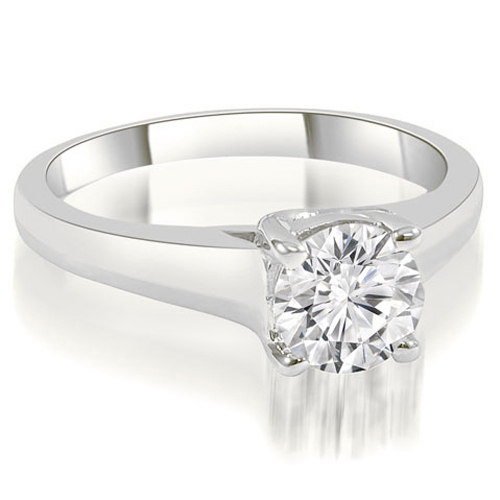 0.45 cttw Round Cut Platinum Diamond Trellis Engagement Ring