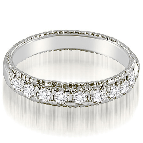 0.50 Cttw Round-Cut Platinum Diamond Wedding Ring