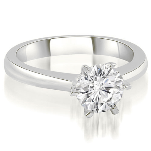 Platinum 0.50 cttw. 6-Prong Solitaire Round Cut Diamond Engagement Ring (I1, H-I)