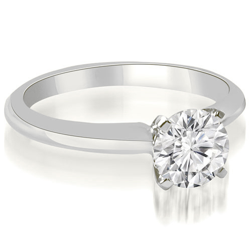 0.45 Carat Platinum Round-Cut Diamond Solitaire Engagement Ring