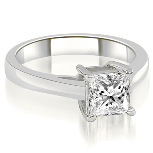 0.35 Cttw. Princess Cut Platinum Diamond Engagement Ring