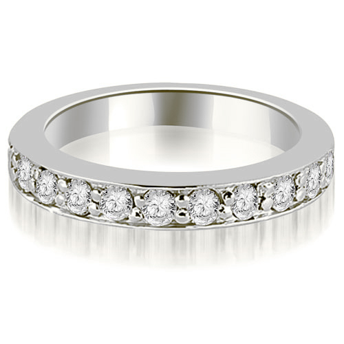 0.55 Cttw Round-Cut Platinum Wedding Ring