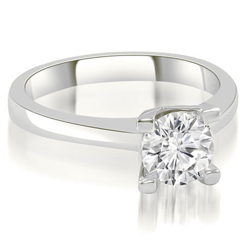 0.35 Cttw Round-Cut Platinum Solitaire Diamond Engagement Ring