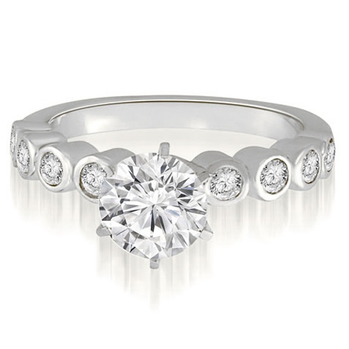 0.65 Cttw Round-Cut Platinum Diamond Engagement Ring