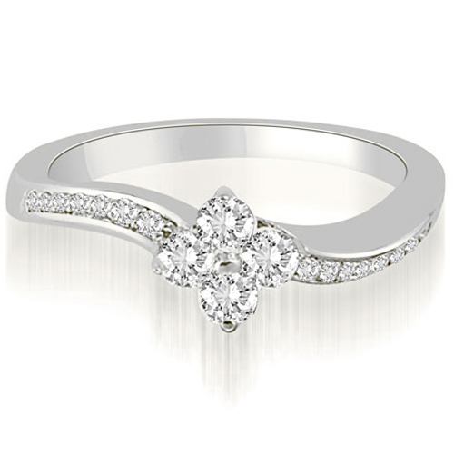 Women's Diamond Platinum Cluster Ring