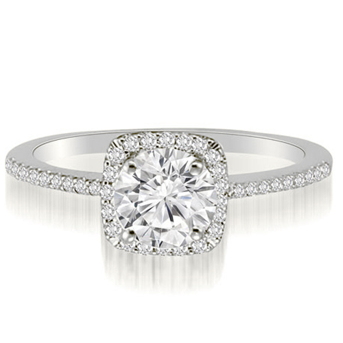 0.65 Cttw Round-Cut Platinum Diamond Engagement Ring