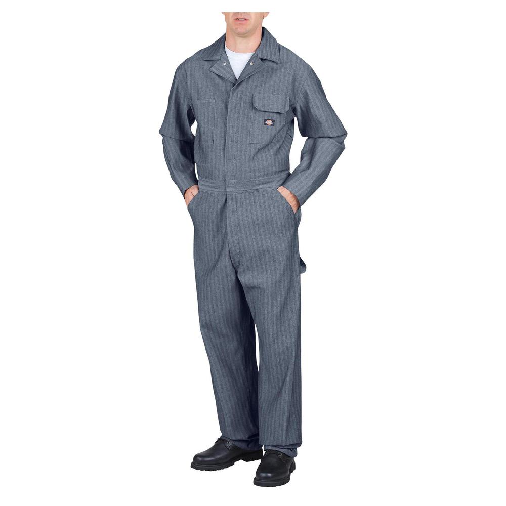 Men's Big and Tall Cotton Coverall - Fisher Stripe 48977