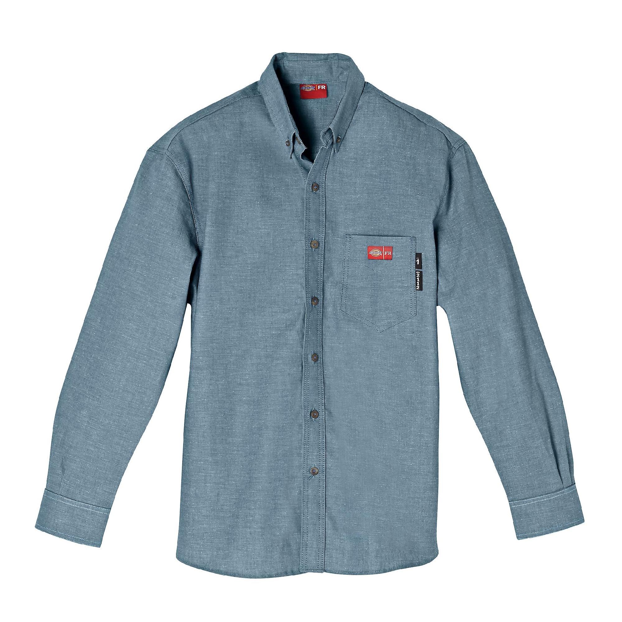 Men's Flame-Resistant Long Sleeve Chambray Shirt RL300
