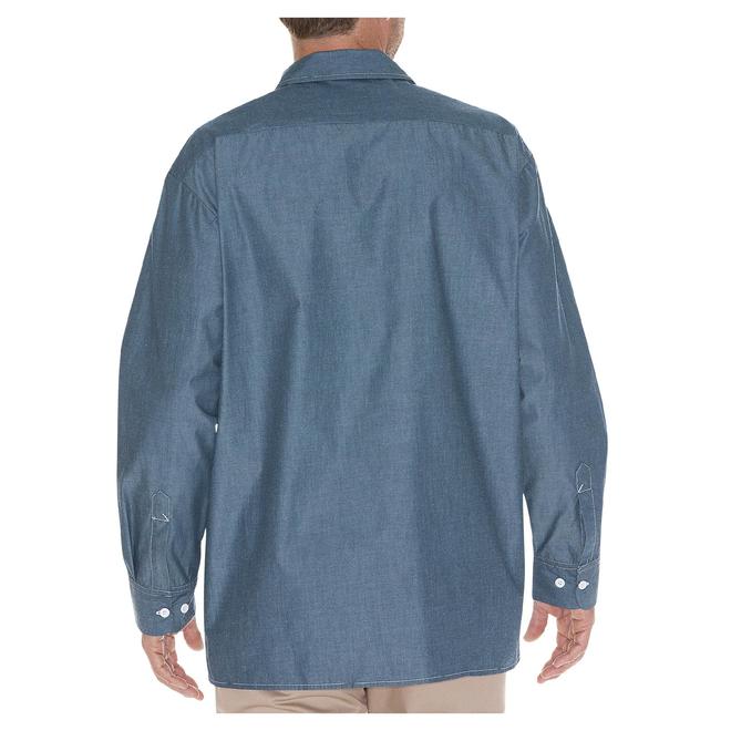 Dickies Men's Big and Tall Long Sleeve Chambray Shirt WL509 Clothing