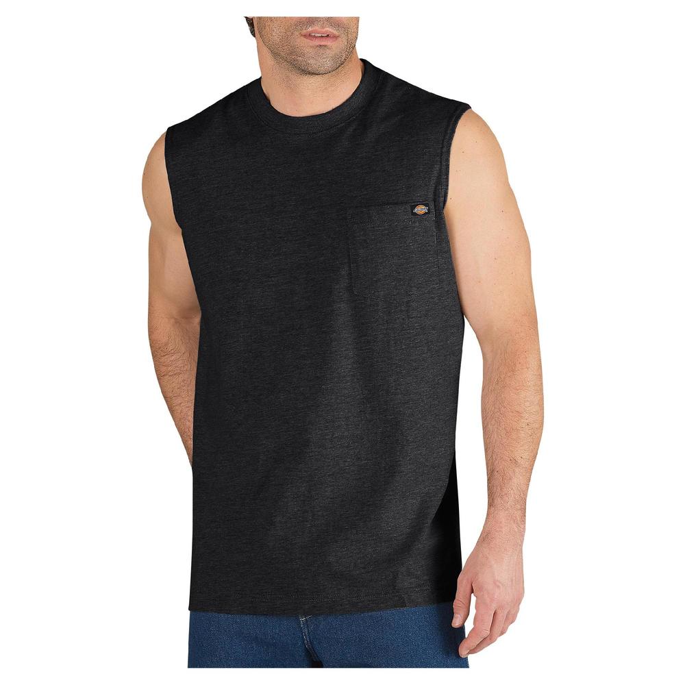 Men's Big and Tall Sleeveless Pocket T-Shirt WS452