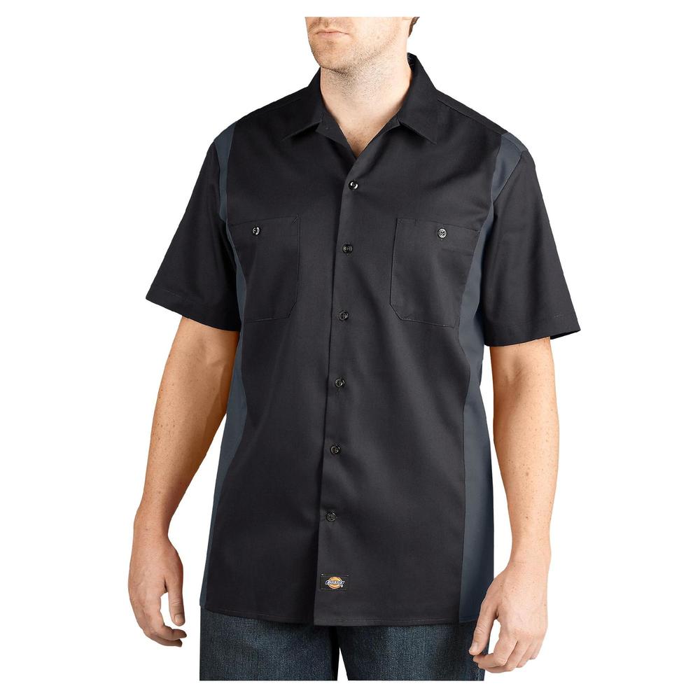 Men's Short Sleeve Two-Tone Work Shirts WS508