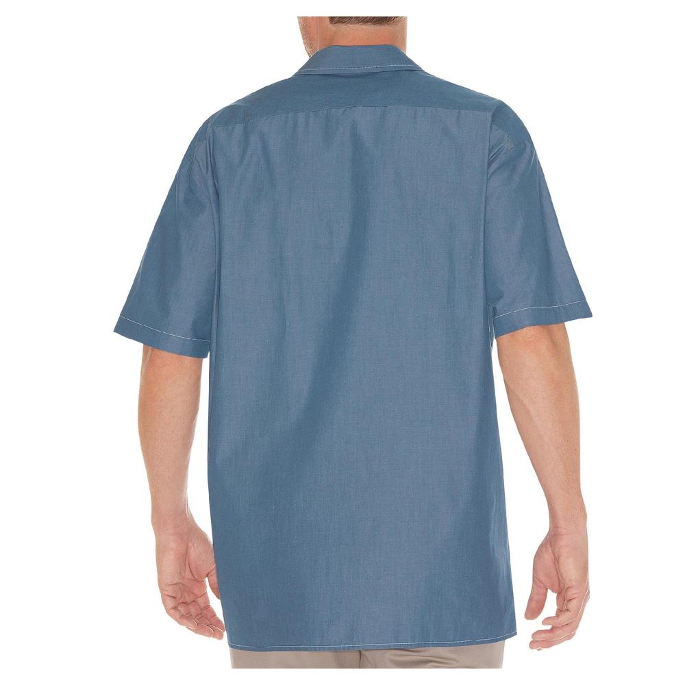 Men's Big and Tall Short Sleeve Chambray Shirt WS509