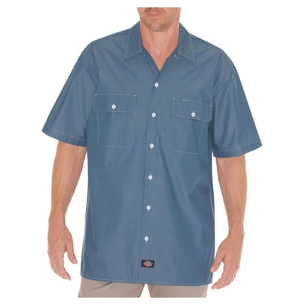 Men's Short Sleeve Chambray Shirt WS509