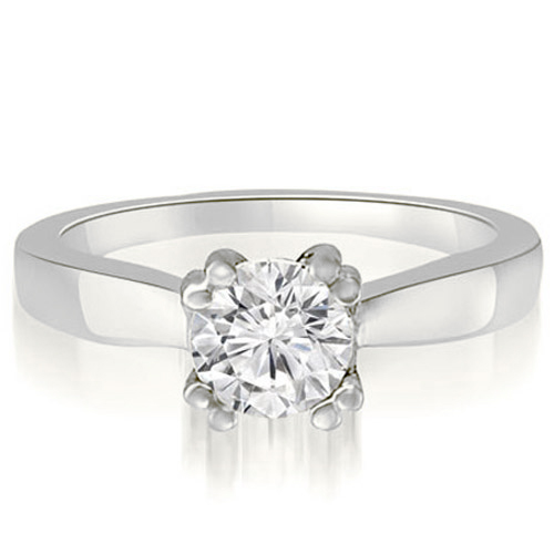 0.45 cttw Round Cut Platinum Diamond Engagement Ring