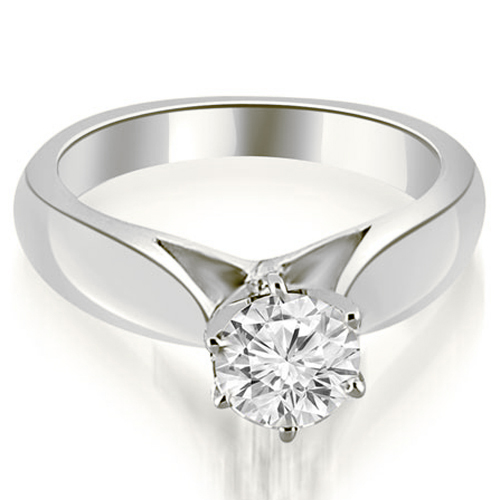 Platinum 0.35 cttw. Cathedral Solitaire Diamond Engagement Ring (I1, H-I)