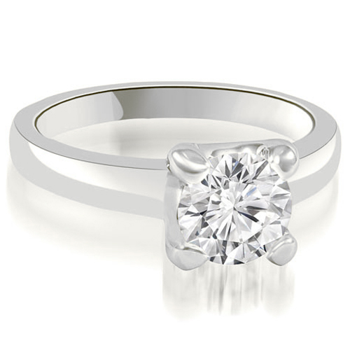 Platinum 0.50 cttw. 4-Prong Solitaire Round Cut Diamond Engagement Ring (I1, H-I)