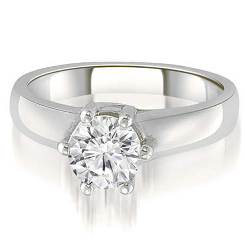Platinum 0.45 cttw. 6-Prong Lucida Solitaire Diamond Engagement Ring (I1, H-I)