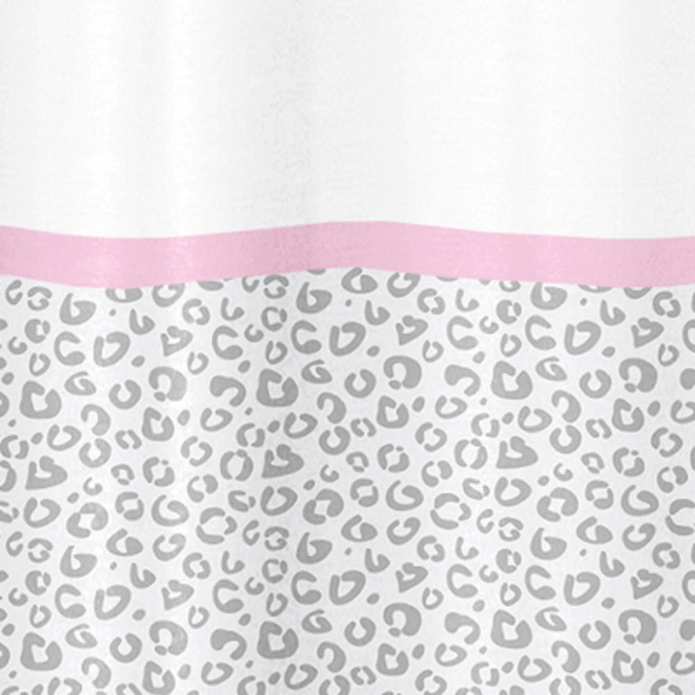 Sweet Jojo Designs Pink and Gray Kenya Collection Shower Curtain