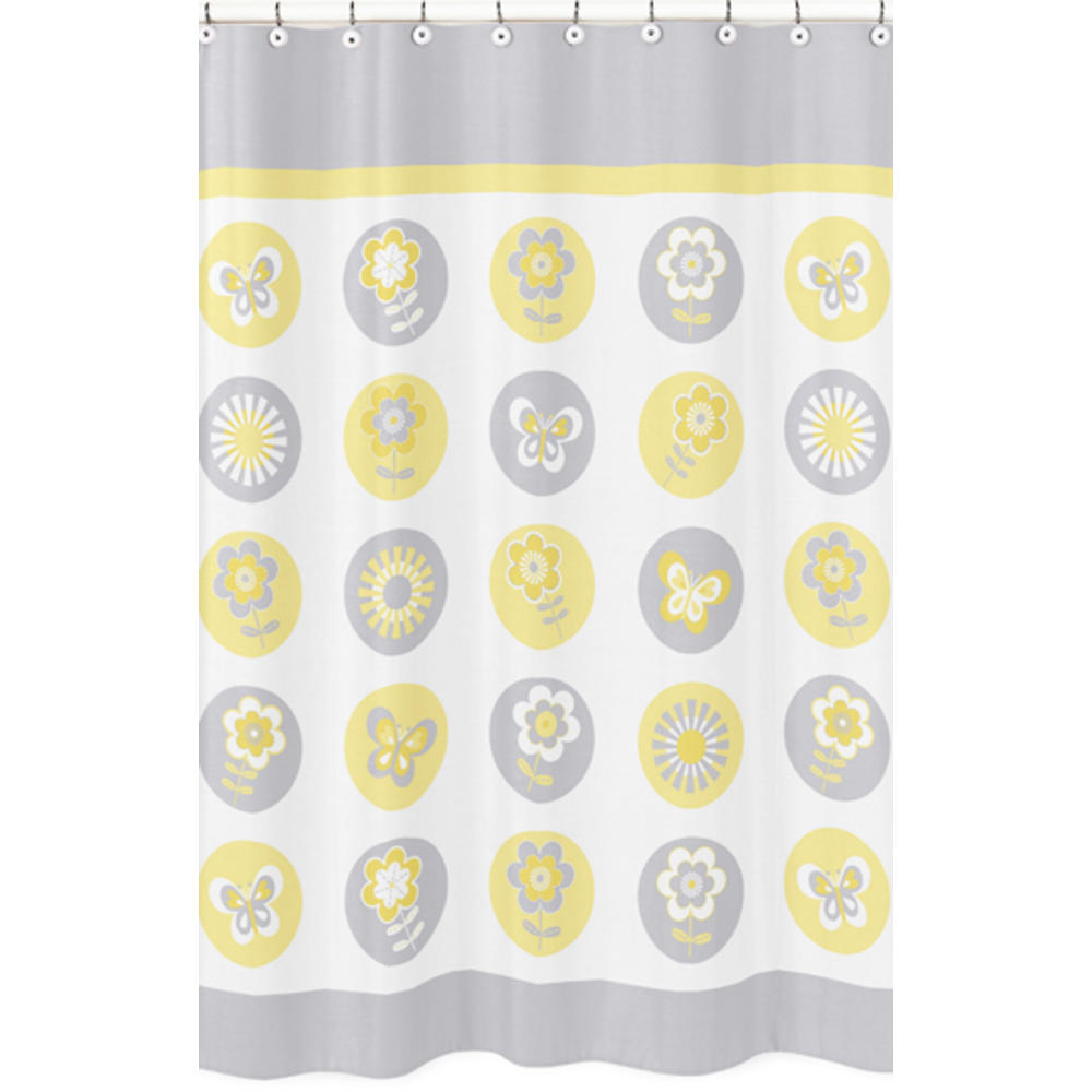 Sweet Jojo Designs Mod Garden Collection Shower Curtain