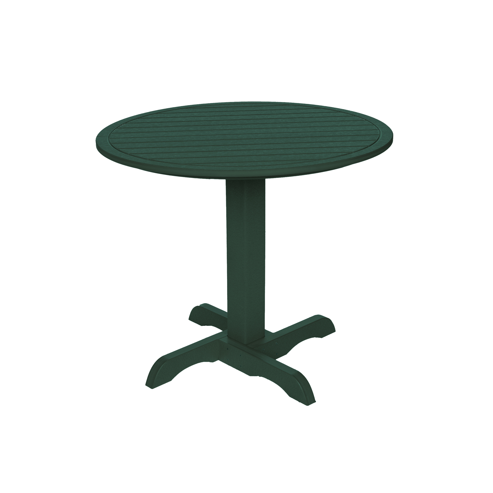 Caf&#233; Commercial Grade 35" Round Dining Table, Green